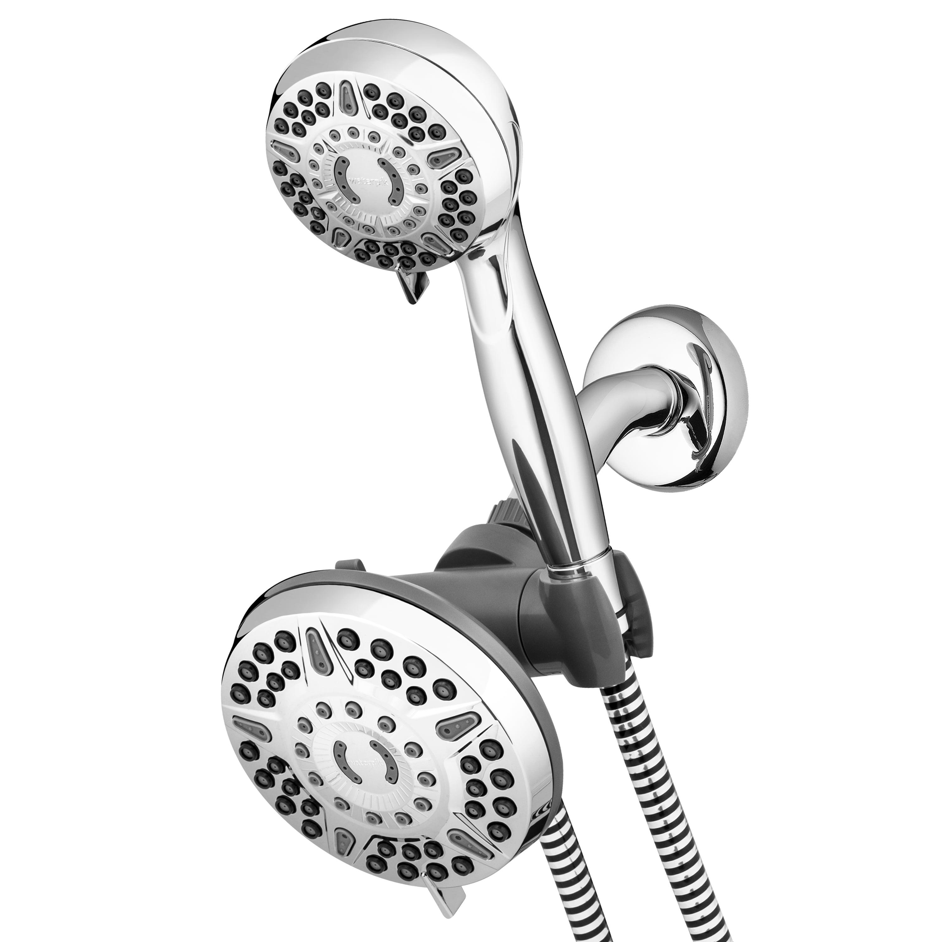 Waterpik Chrome Dual Showerhead Combo with 6 Settings