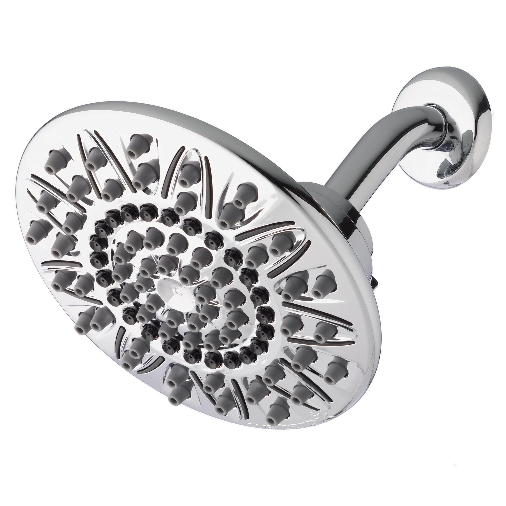 Waterpik Chrome 7-Setting Rainfall Wall Mounted Showerhead