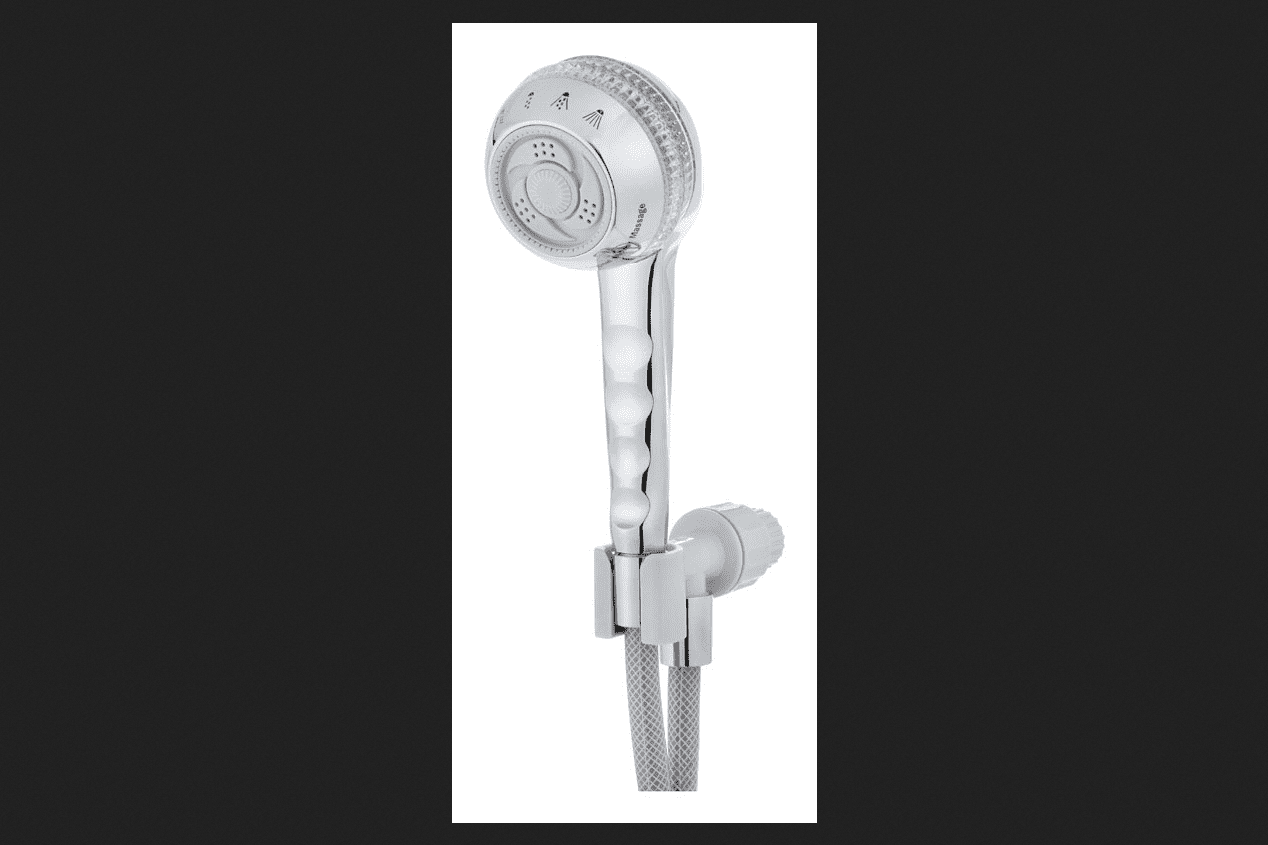 Chrome Handheld Shower Head with Massage and Jet Spray