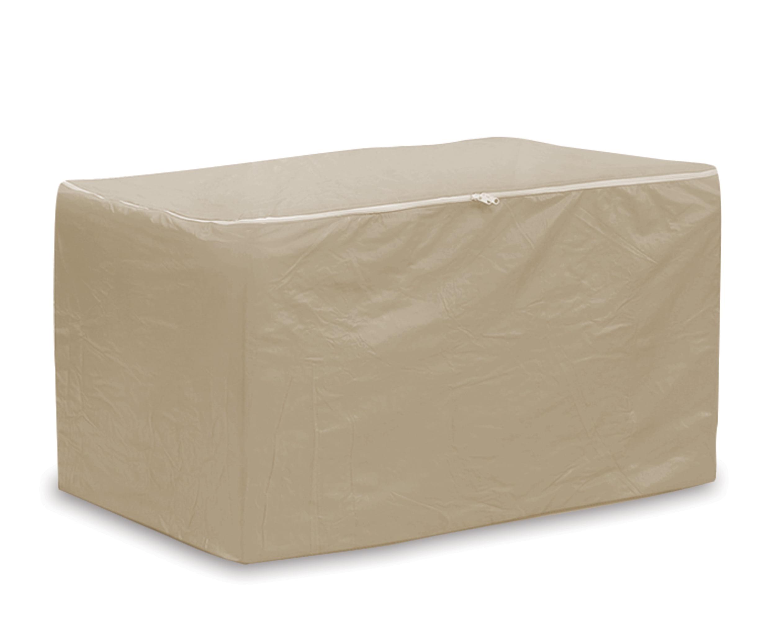 Beige Waterproof Vinyl Patio Cushion Storage Bag