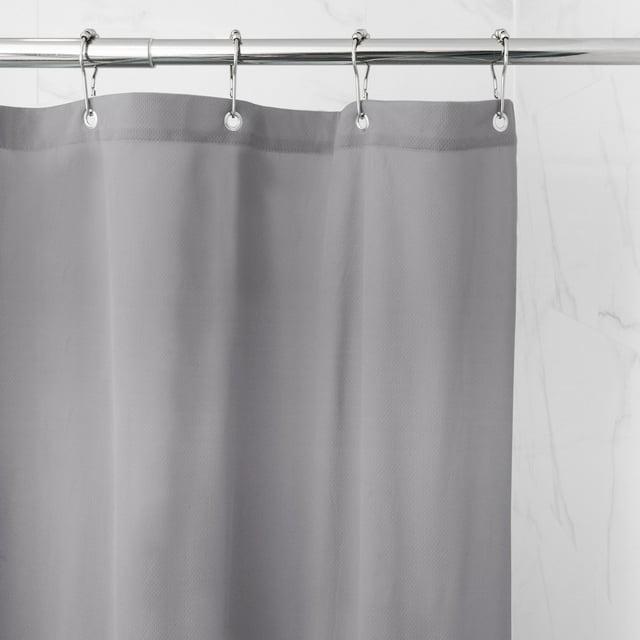 Waterproof Ultimate Shield Gray Fabric Shower Curtain Liner, 70" x 72" - Better Homes & Gardens