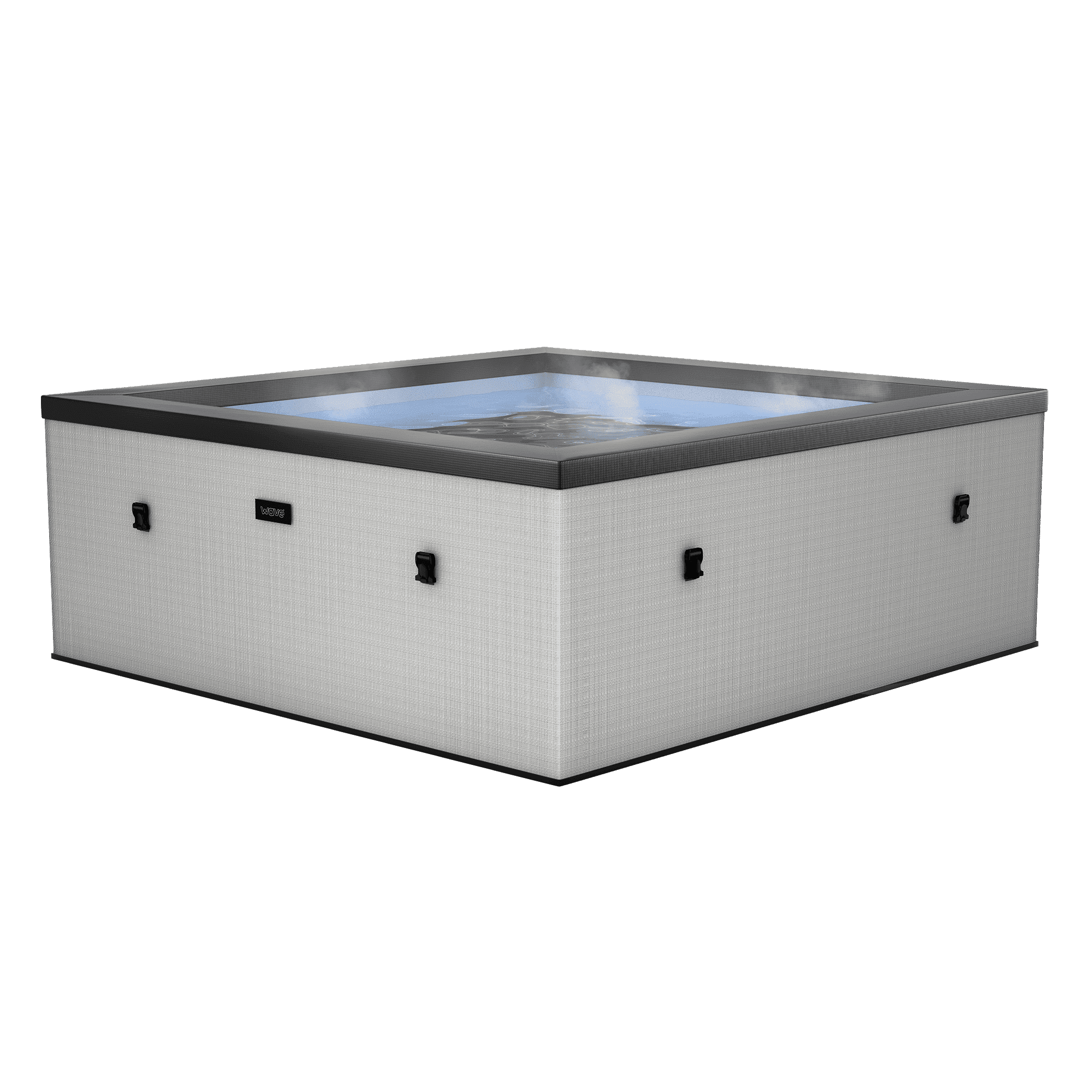 Wave Garda | 6-Person Eco Foam Hot Tub | Integrated Heater | Graphite Gray