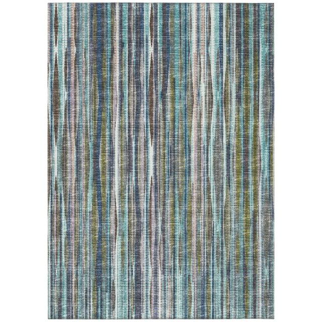 Waverly Indoor/Outdoor Purple Geometric 3' x 5' Non-Skid Area Rug