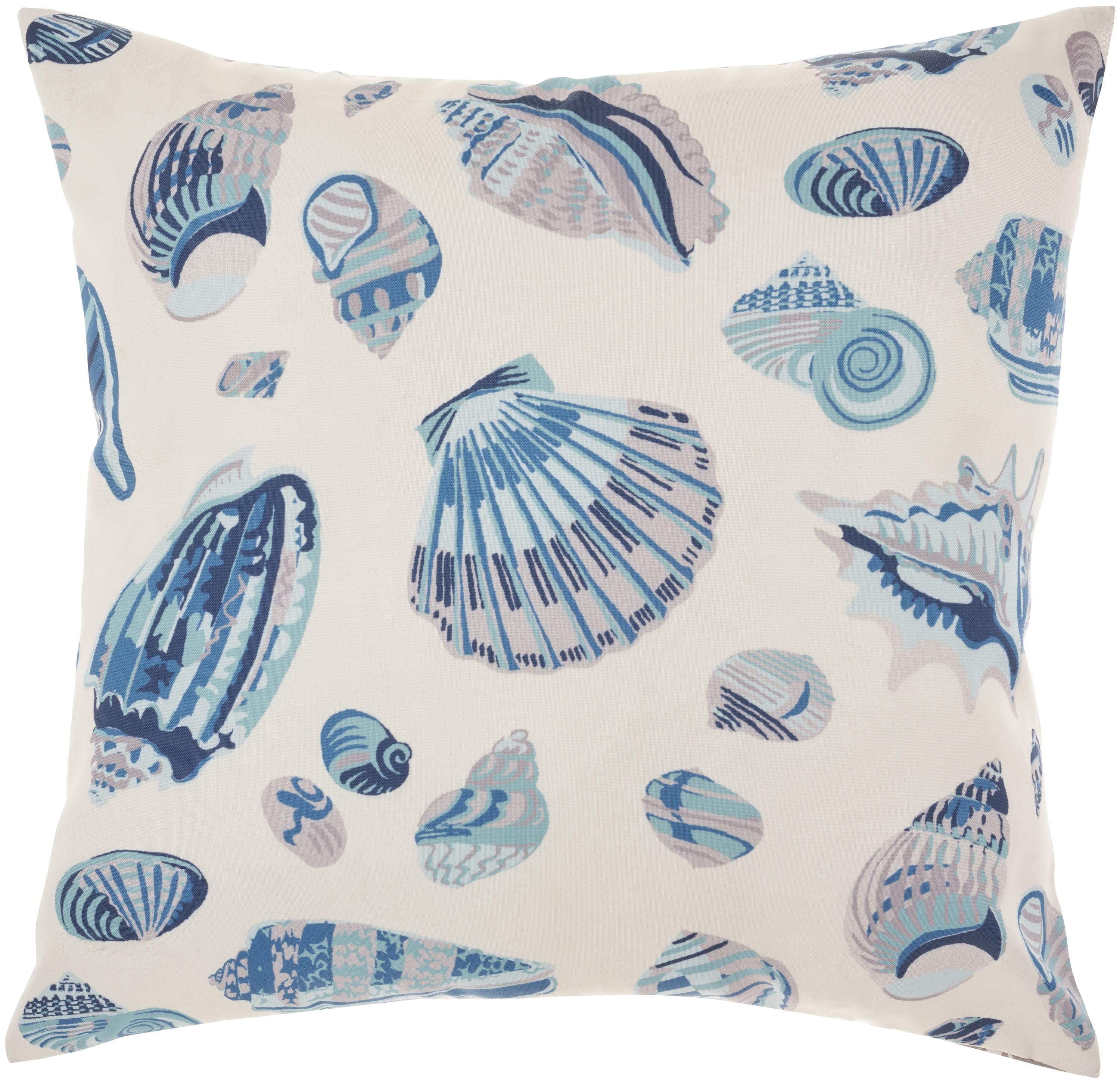 Waverly Low Tide 20" x 20" Blue Indoor/Outdoor Throw Pillow