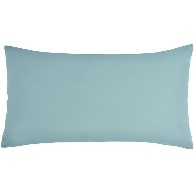 Waverly Pillows Solid Rvs Wash Ind/O Turquoise 12" x 21" Throw Pillow