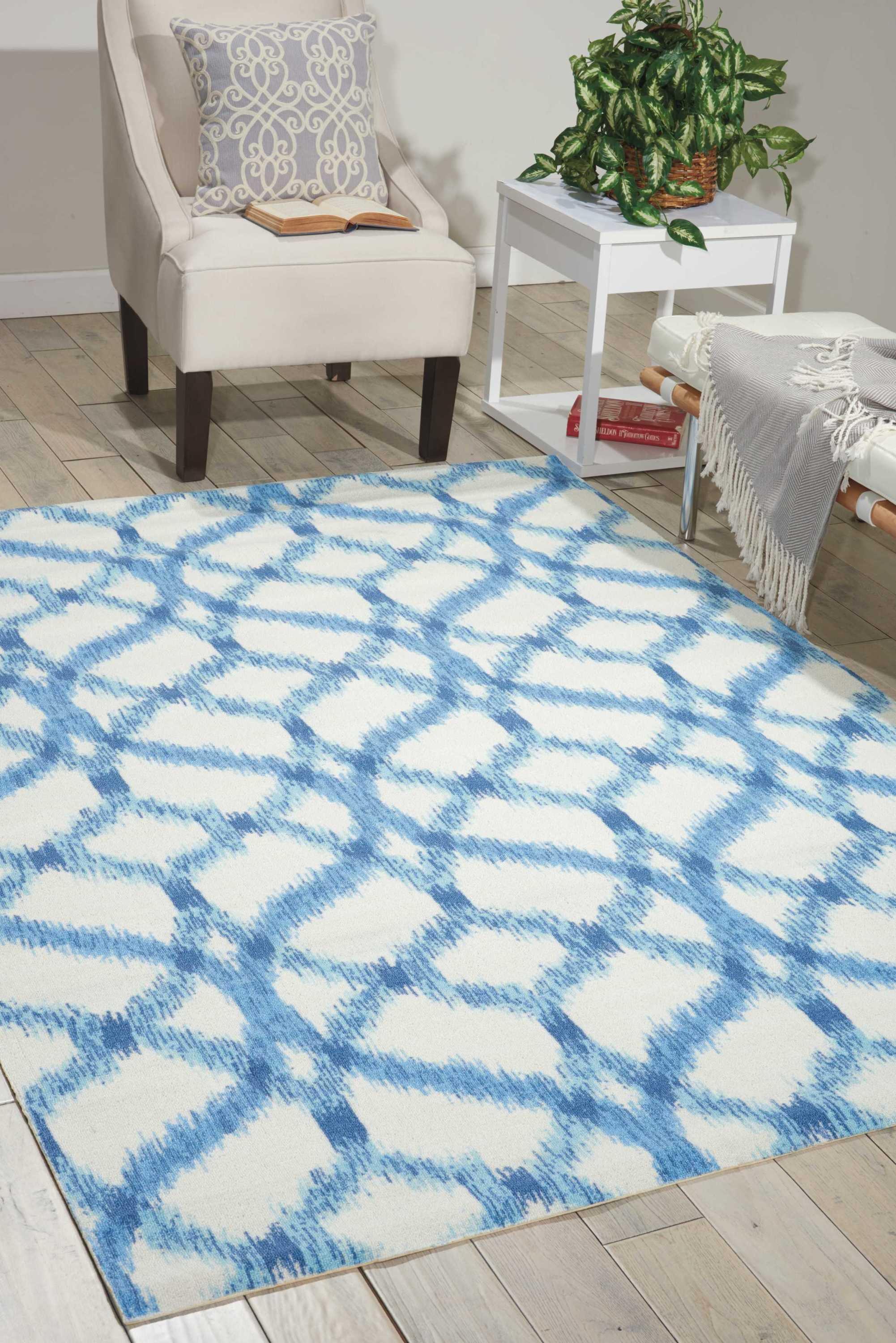 Waverly Sun N' Shade SND05 Indoor/outdoor Area Rug - Aegean 8'6" x SQUARE