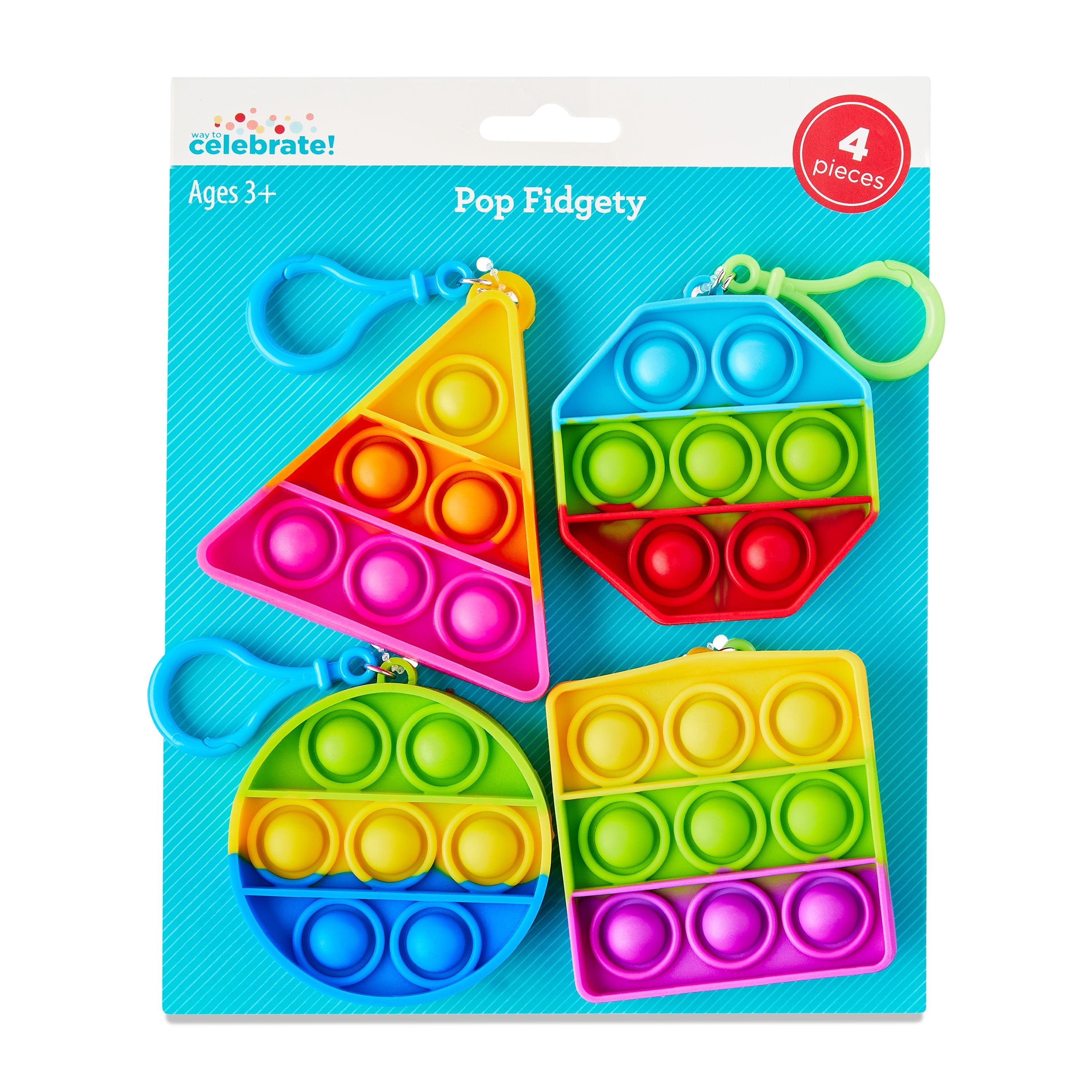 Multicolor Pop Fidgety Party Favors, 4 Count, by Way To Celebrate