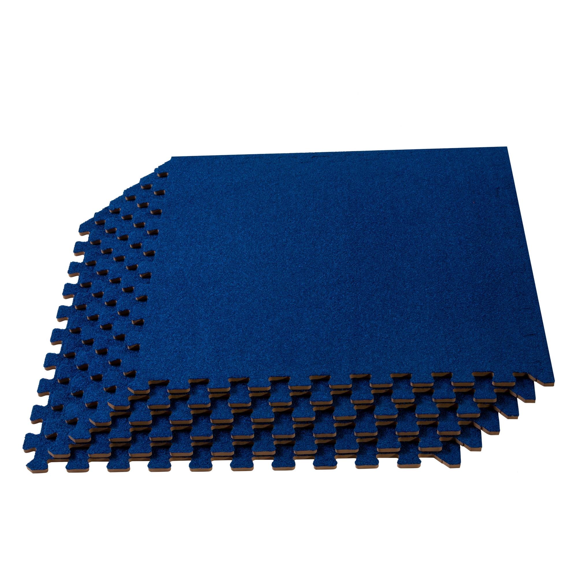 3/8'' Carpet Top Foam Floor Tile 24 Square Feet (6 Tiles) (Set of 6)