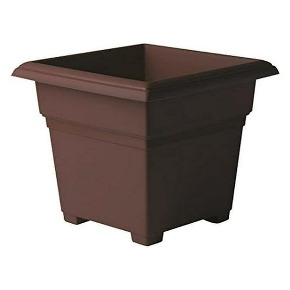 WeCcQuue 26143 Countryside Square Tub Planter, Brown, 14-Inch