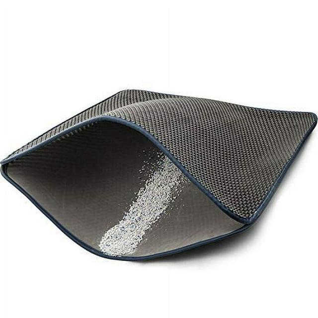 WePet Cat Litter Mat, Kitty Litter Trapping Mat, Honeycomb Double Layer Mats, No Phthalate, Urine Waterproof, Easy Clean, Scatter Control, Catcher Litter Tray Box Rug Carpet