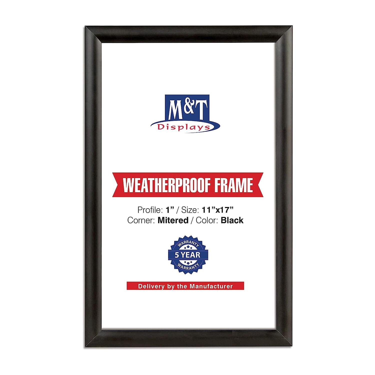 MT Displays Weatherproof Outdoor Snap Poster Frame