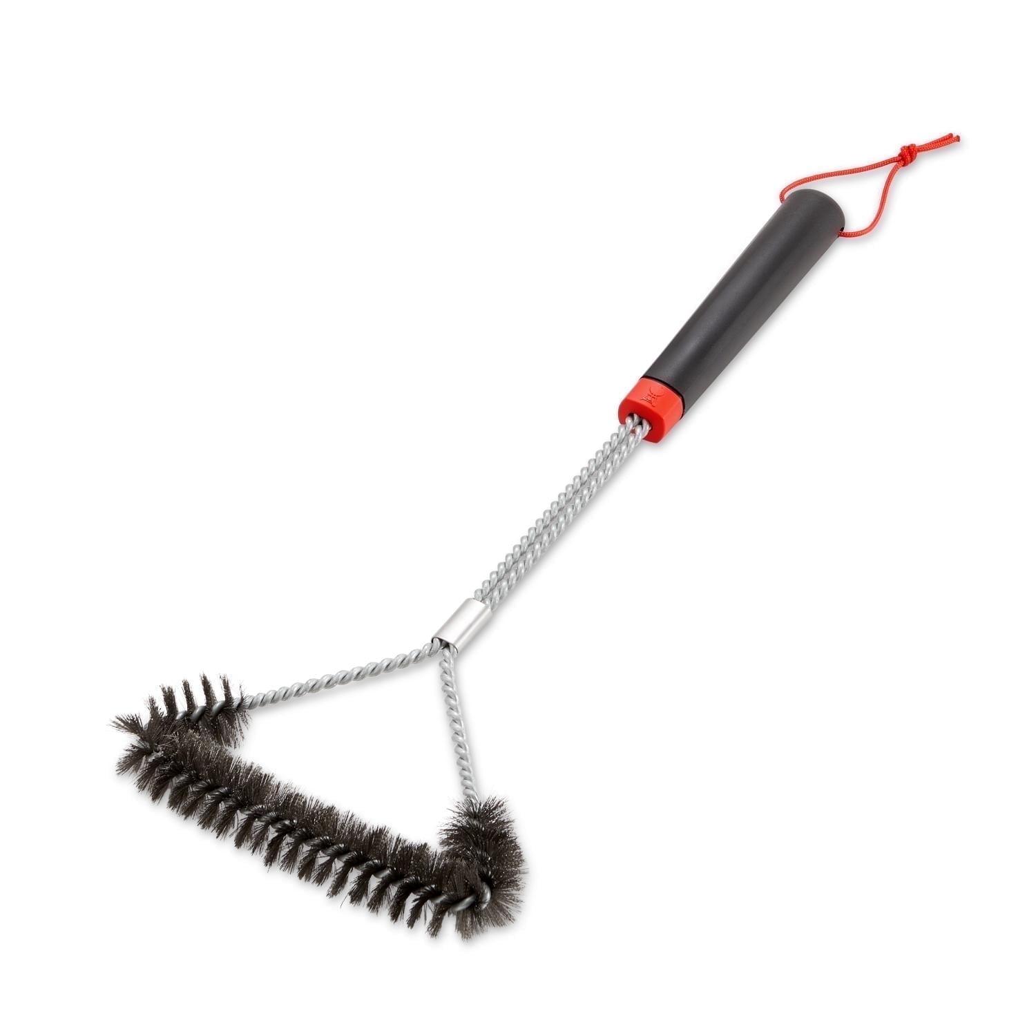Weber 18" Three-Sided Grill Brush Black