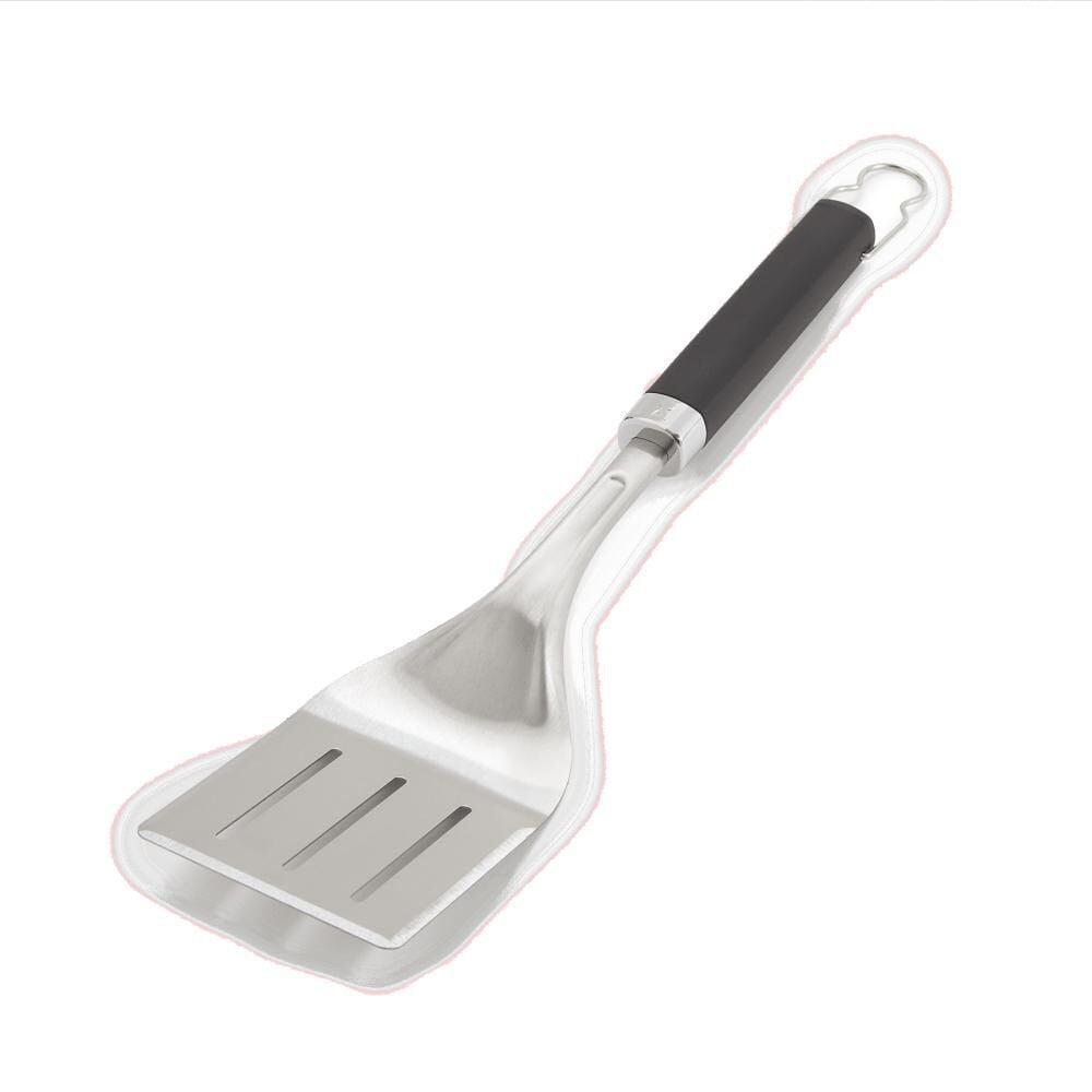 18-Inch Black and Silver Stainless Steel Grill Spatula