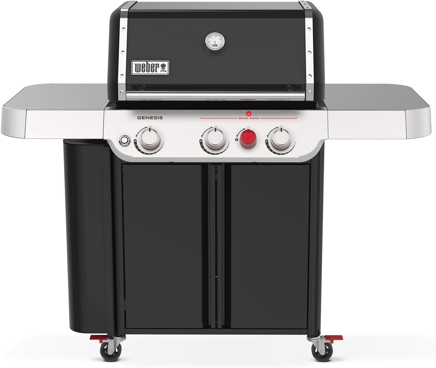 Weber Genesis E-330 Black Propane Grill with Rotisserie