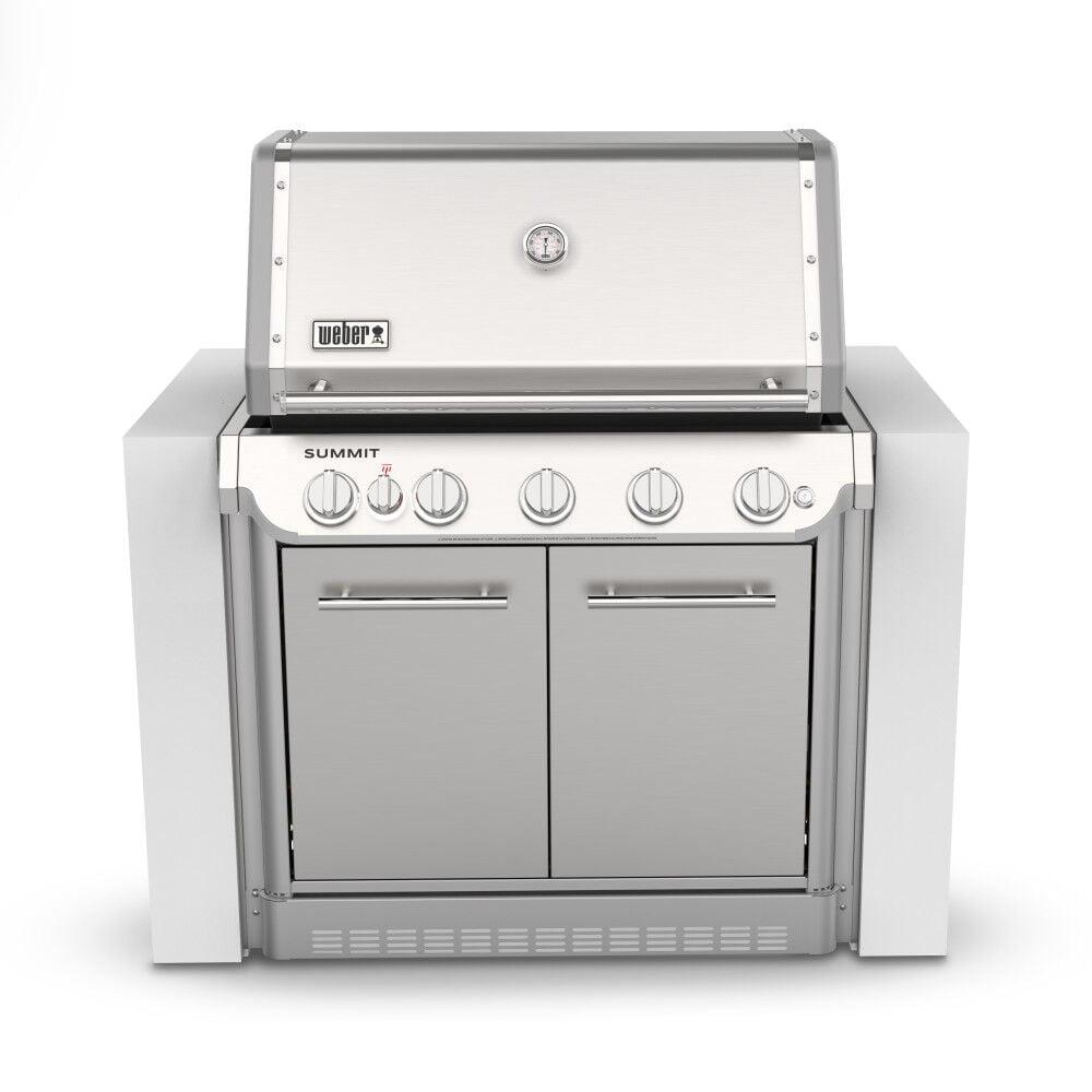 Summit Stainless Steel Built-In Natural Gas Grill with Rotisserie and Smoker