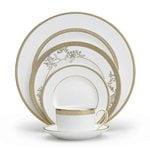 Vera Wang Lace Gold 6-Inch Porcelain Bread and Butter Plate