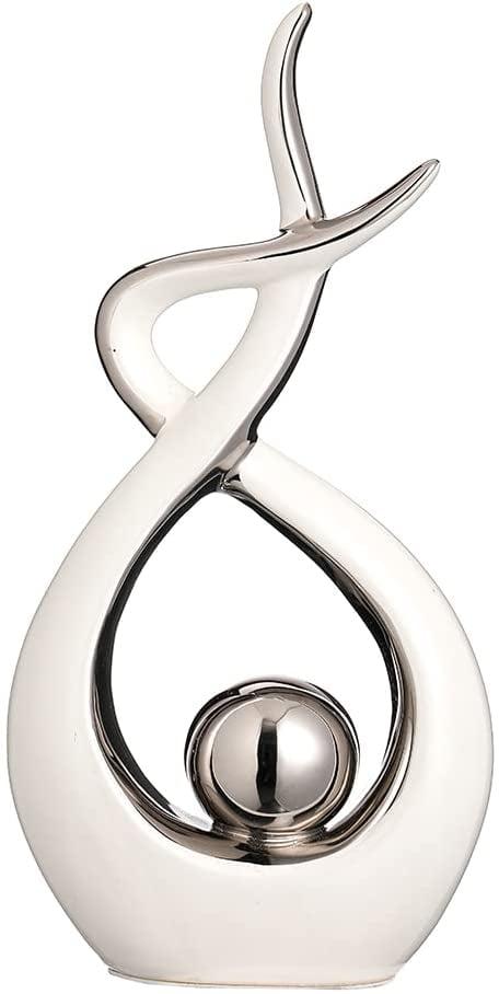 Home Decor Modern Abstract Art Ceramic Statue Table Decorations for Dining Room Living Room Office Centerpiece
