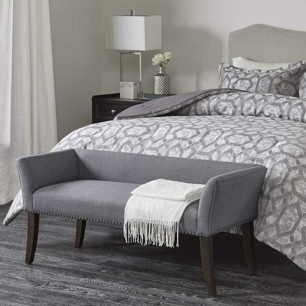GZMWON 1 Polyester Upholstered Bench Bedroom Bench Modern Bench Accent Bench