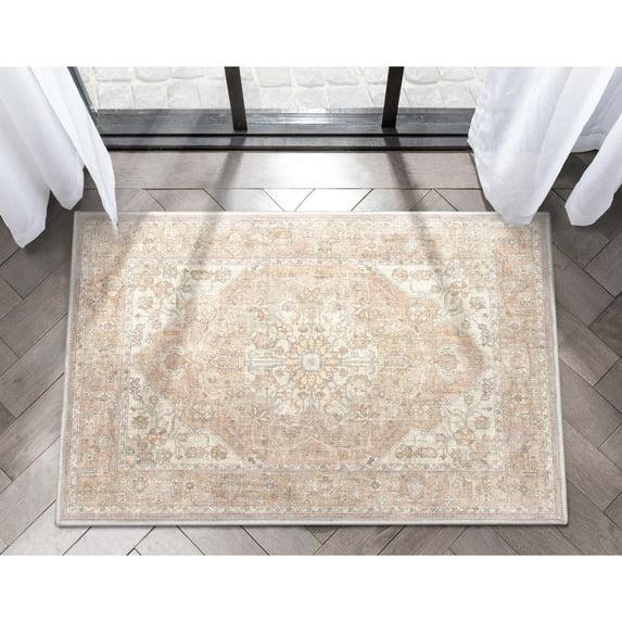 Kehr Antigua Vintage Persian Oriental Beige Flat-Weave Rug