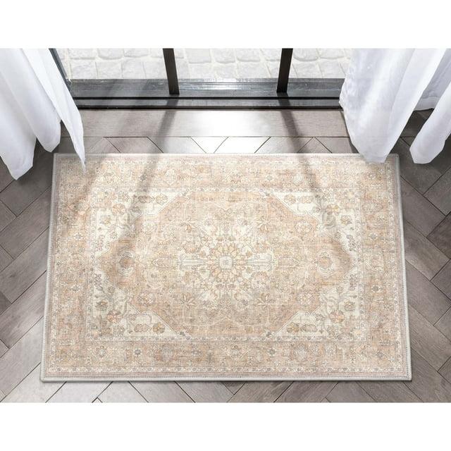 Kehr Antigua Vintage Persian Oriental Beige Flat-Weave Rug