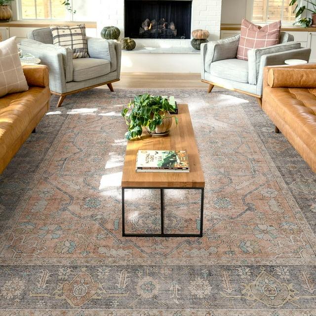 Kehr Antigua Vintage Persian Oriental Coral Flat-Weave Rug