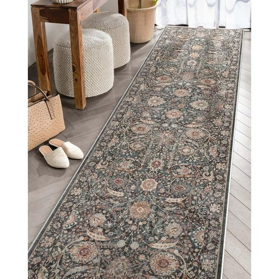 Asha Oriental Floral Flat-Weave Rug