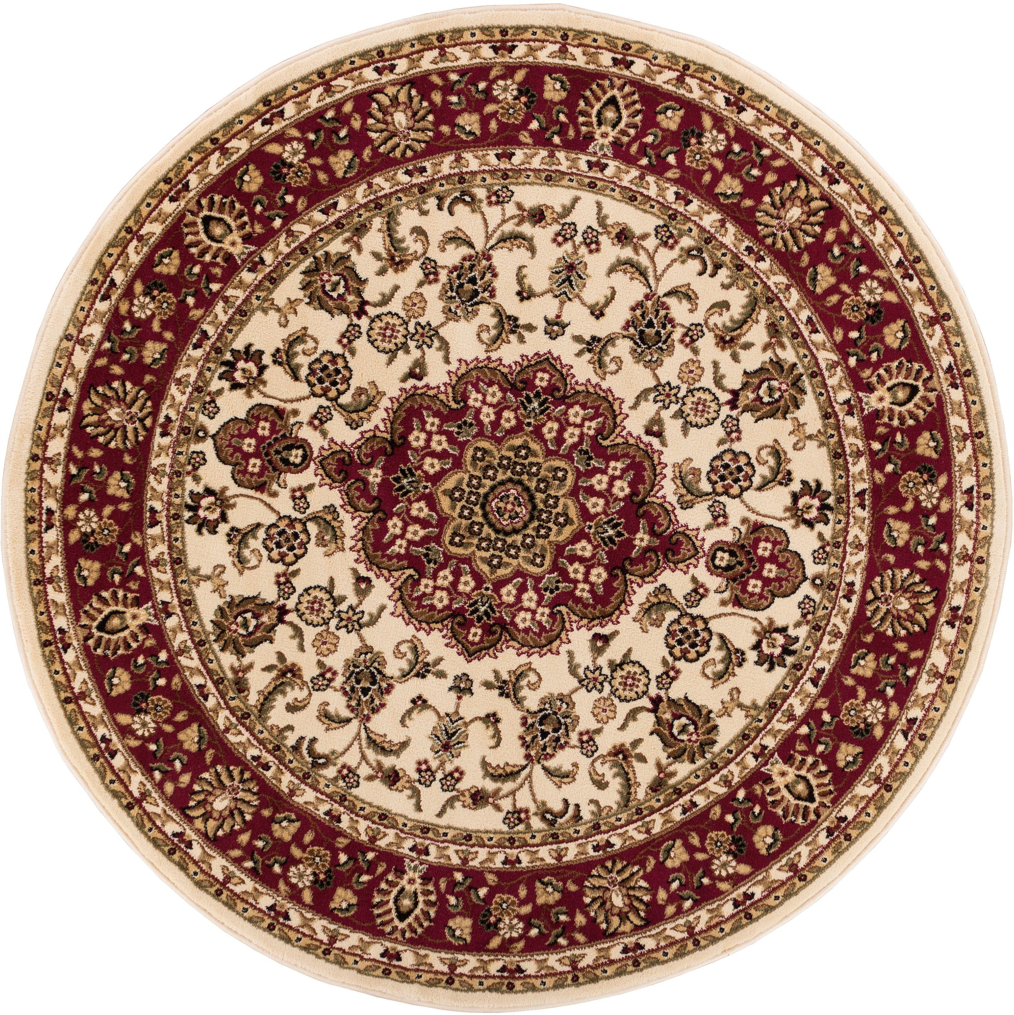 Well Woven Barclay Medallion Kashan Traditional Oriental & Persian Ivory 3'11" x 5'3" Area Rug