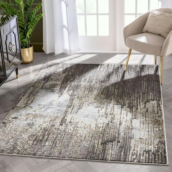 Wade Logan® Clomer Fairmount Geometric Gray Area Rug