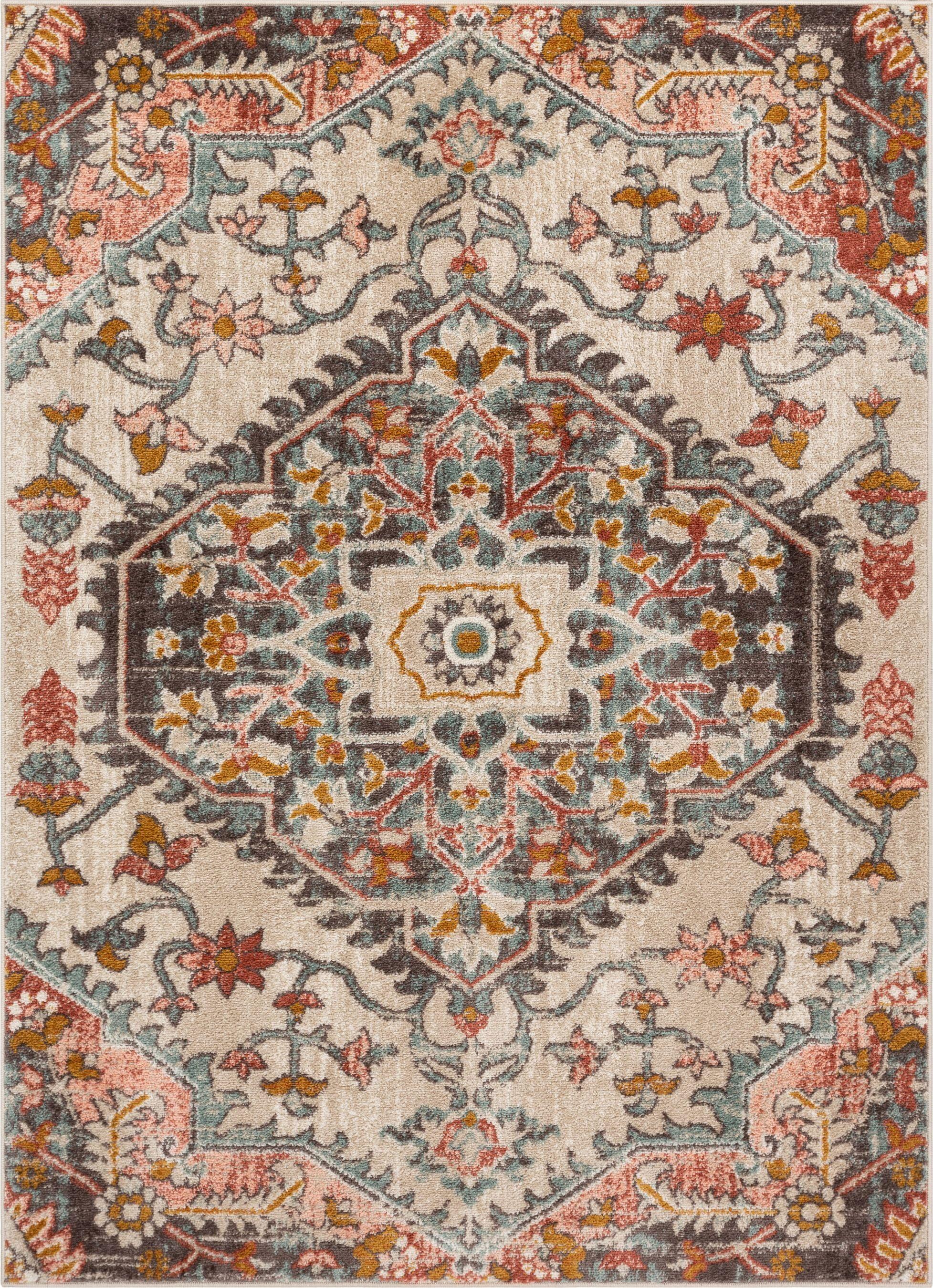 Well Woven Mystic Gwendolyn Blush Bohemian Oriental Medallion Rug