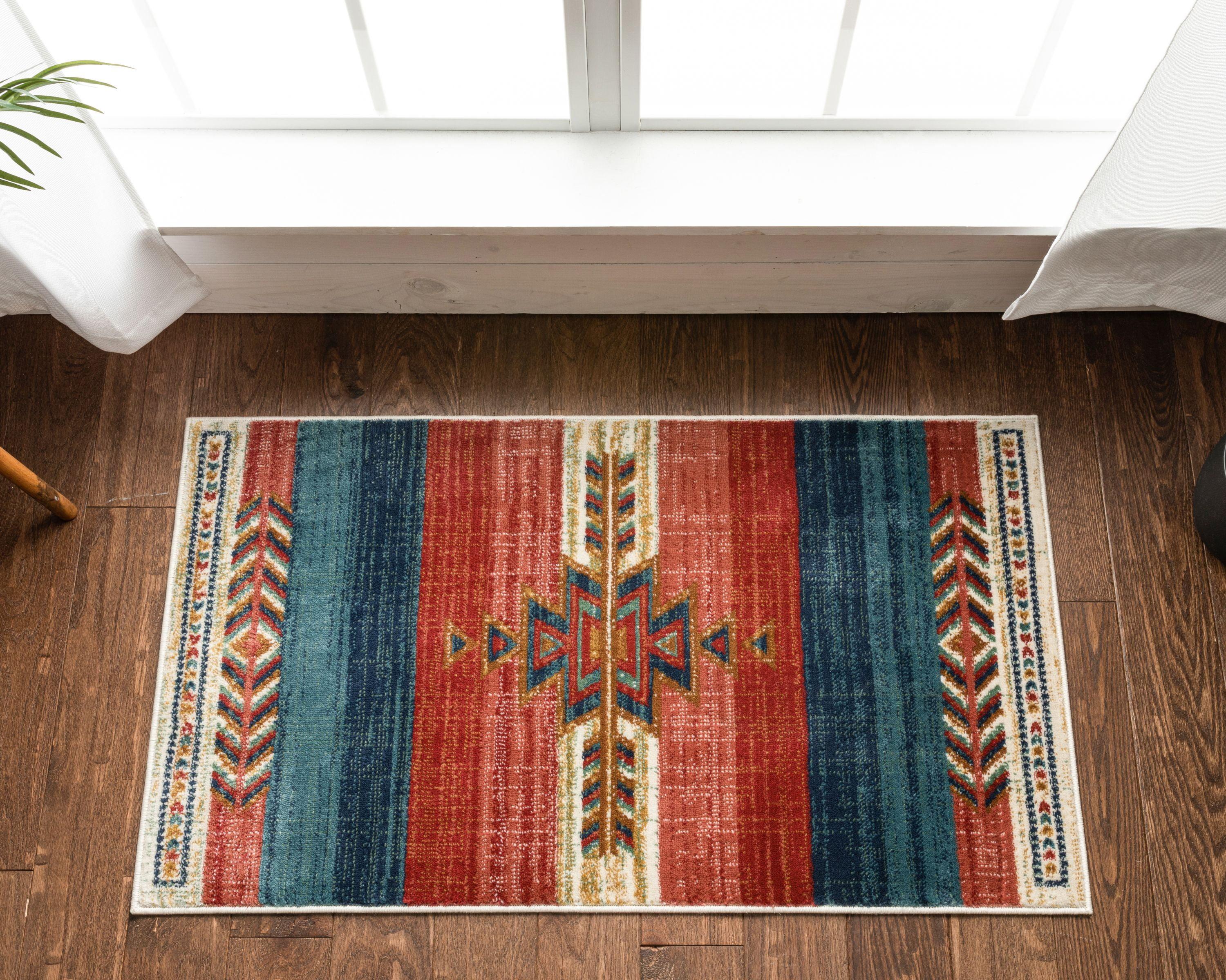 Well Woven Dustin Crimson Southwestern Medallion Rug