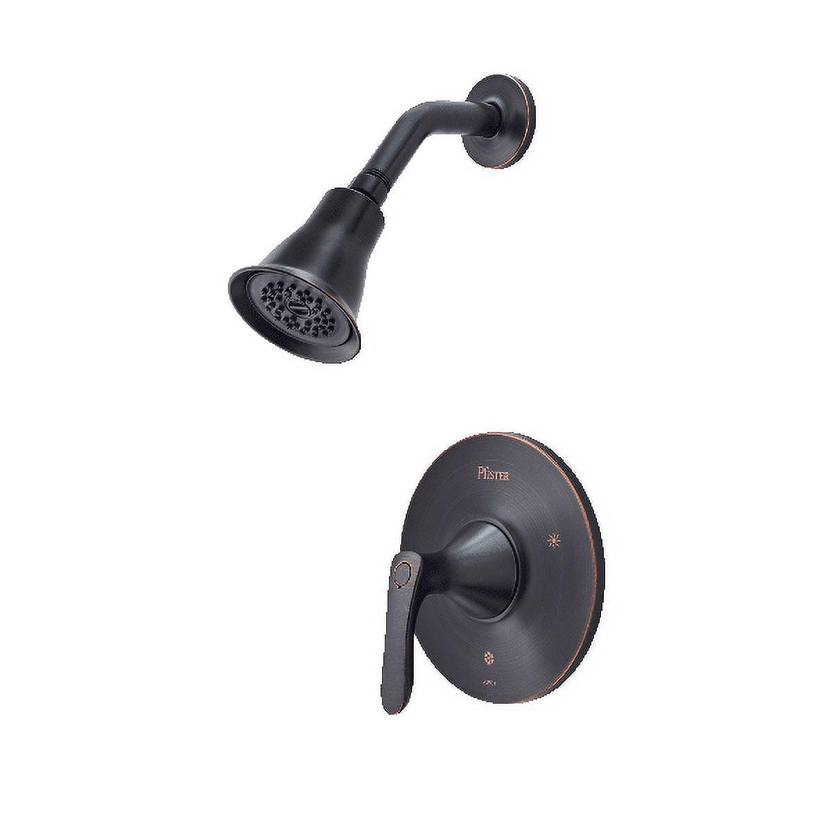 Tuscan Bronze Wall Mounted Shower Faucet Kit