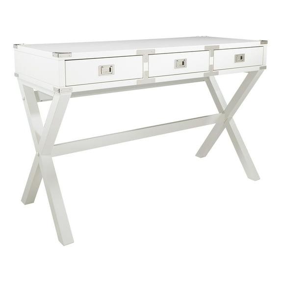 Wellington 46" Desk with Power in White Finish