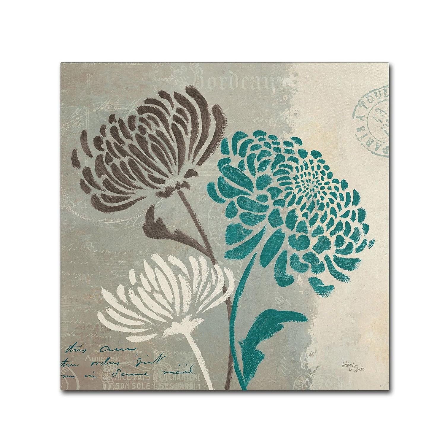 Wellington Studio 'Chrysanthemums II' Canvas Art-24x24