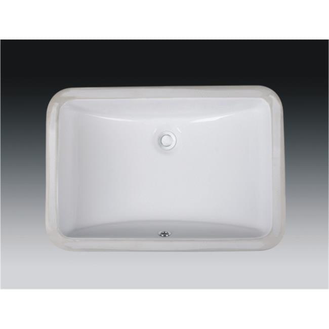 Wells Sinkware Rhythm Series 14.5'' Ceramic Rectangular Bathroom Sink with Overflow