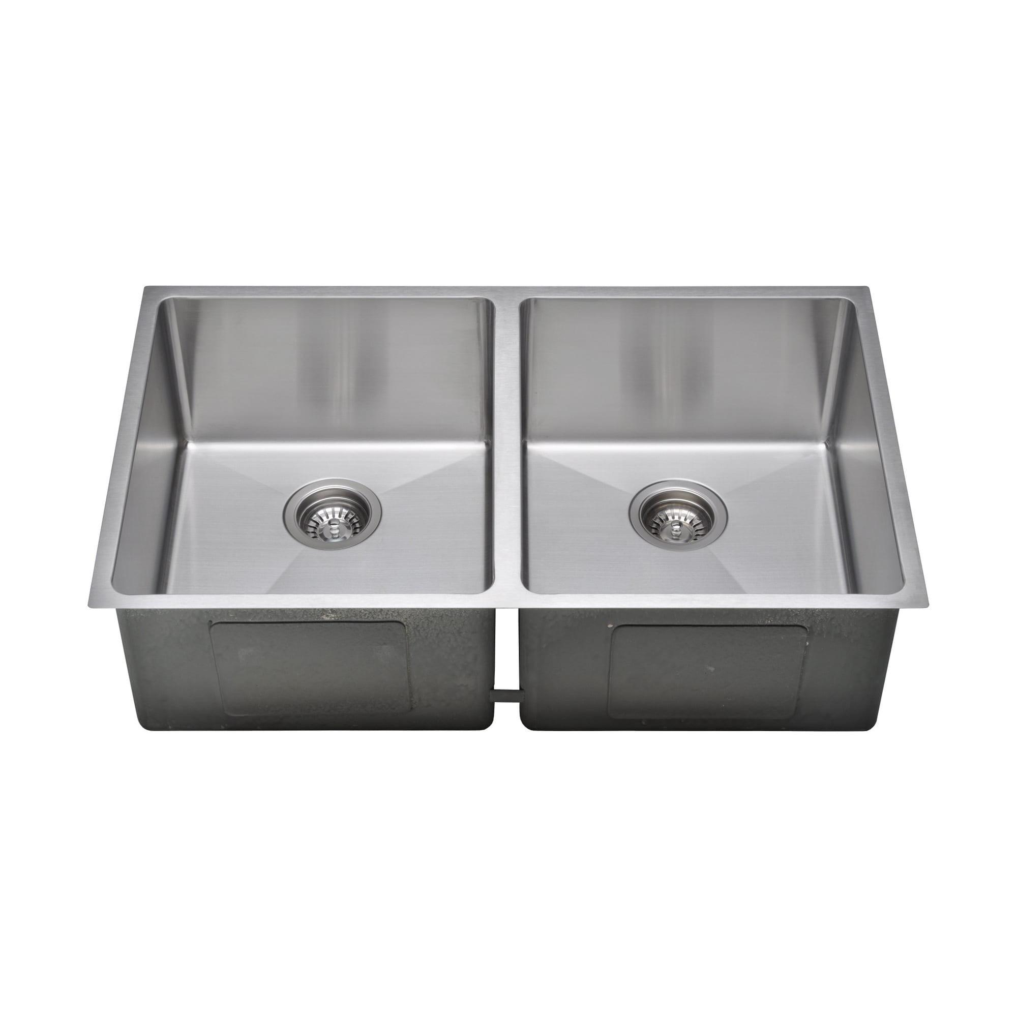 Chef's Series 33'' L Undermount Double Bowl Stainless Steel Kitchen Sink