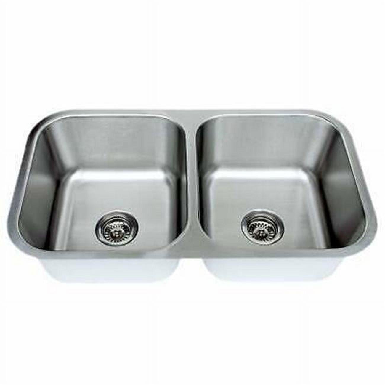 Craftsmen Series 32.5'' L Undermount Double Bowl Stainless Steel Kitchen Sink