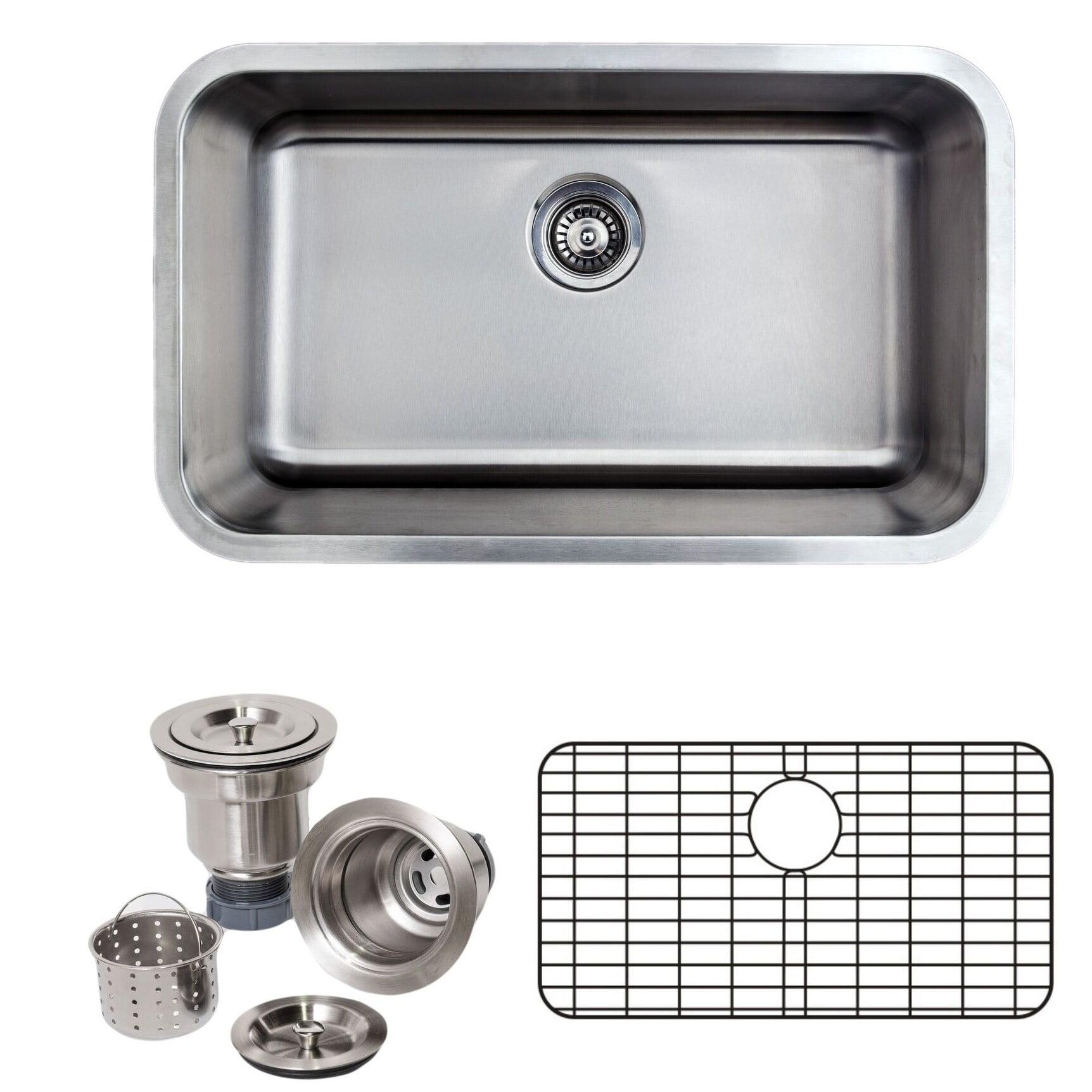 Craftsmen Series 29.88'' L Undermount Single Bowl Stainless Steel Kitchen Sink