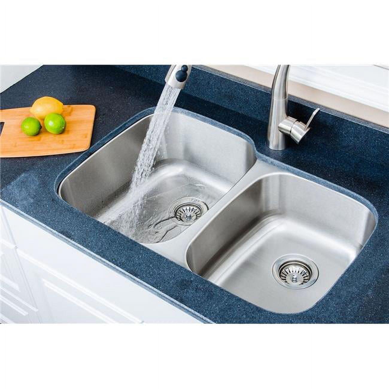 Craftsmen Series 32.13'' L Undermount Double Bowl Stainless Steel Kitchen Sink