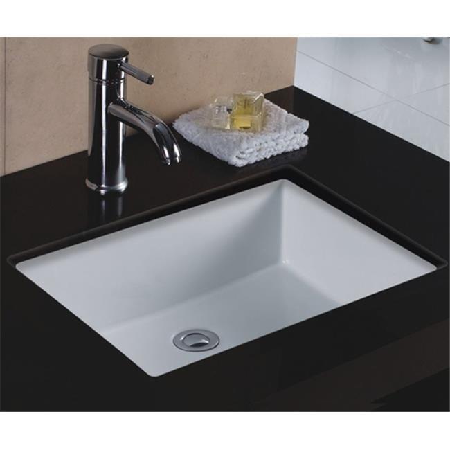 Wells Sinkware Rhythm Series 15.5'' Ceramic Rectangular Bathroom Sink with Overflow