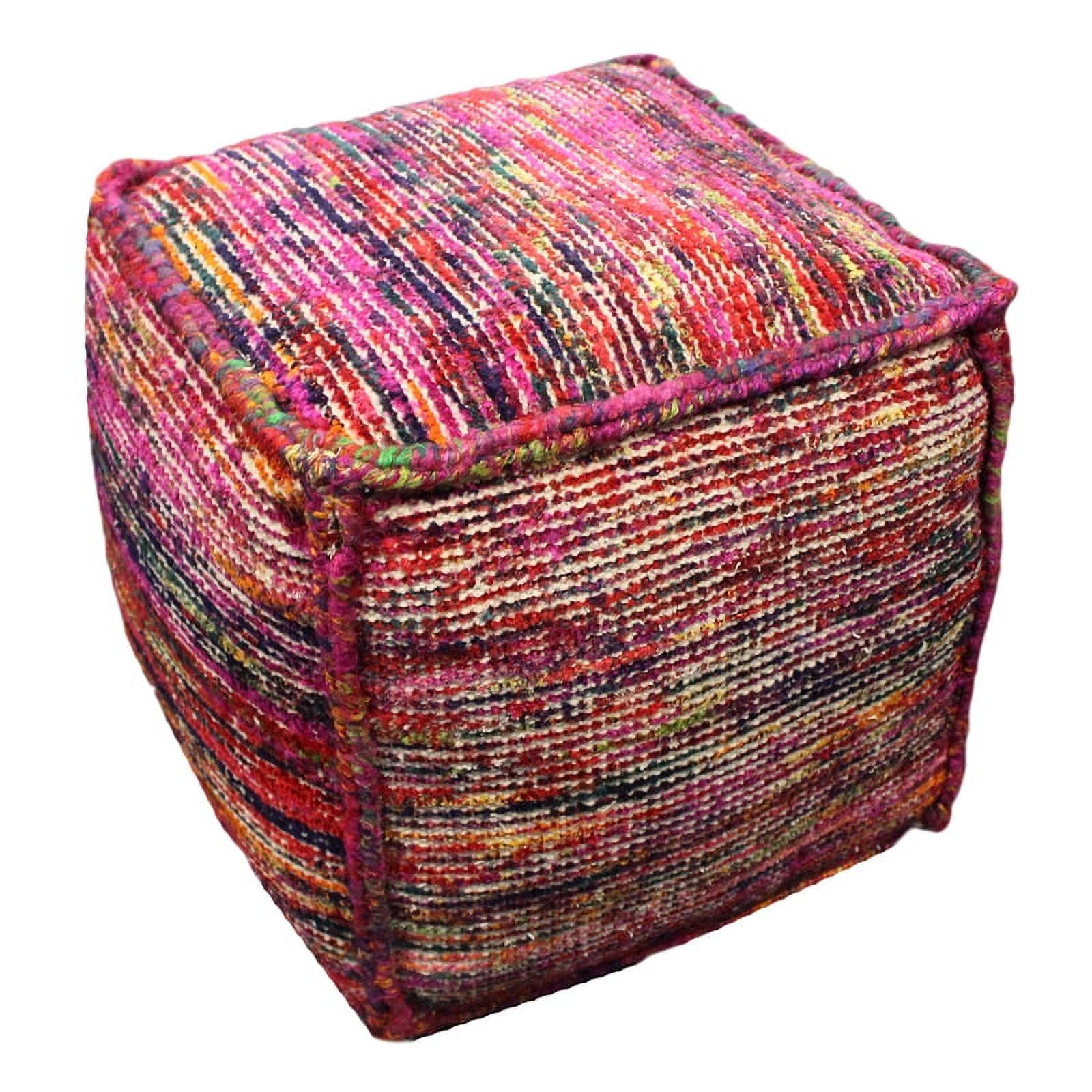 Sophisticated Multicolor Chic Pouf 18"x18"x18"