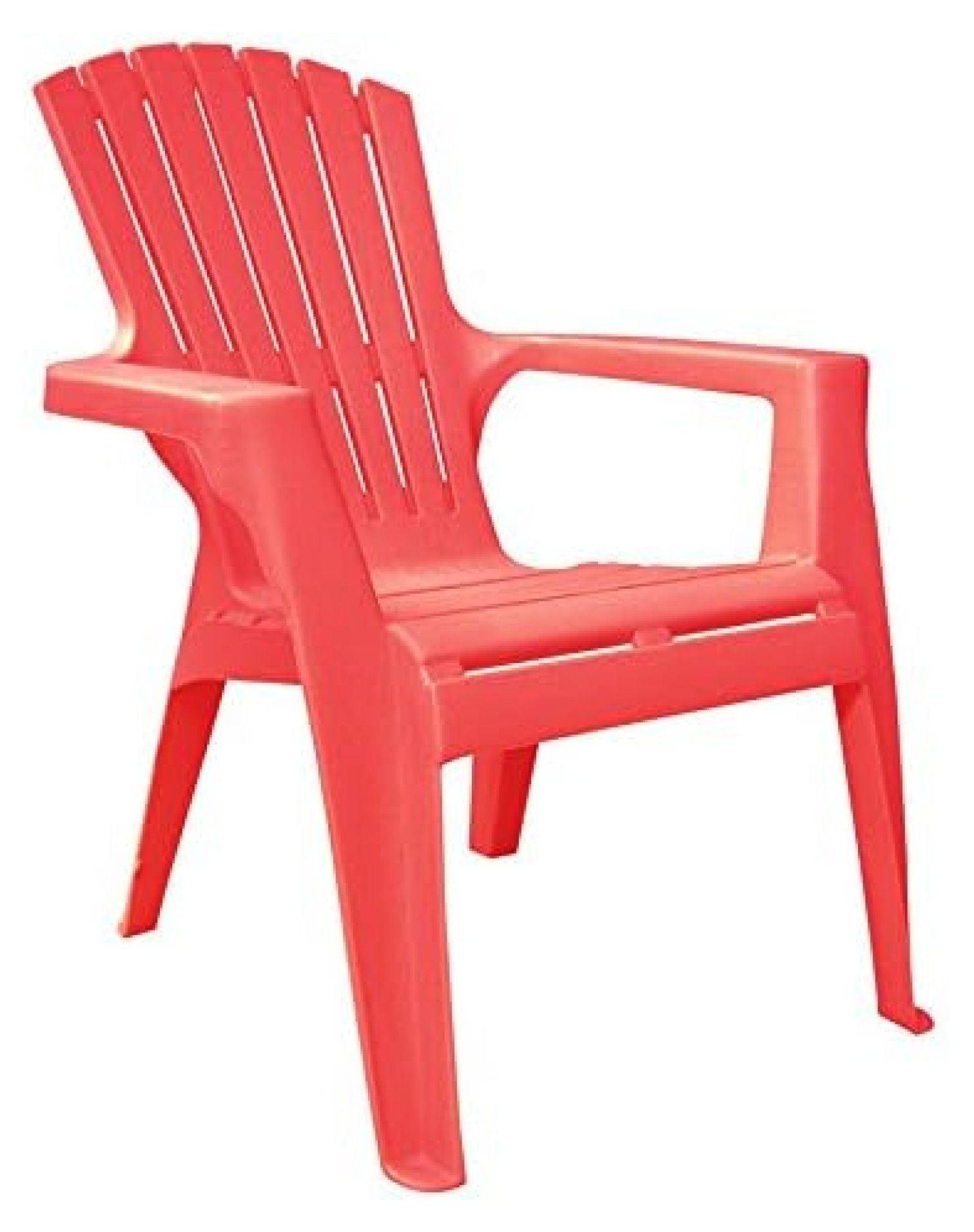 Adams Manufacturing Kids Polypropylene Adirondack Chair, Cherry Red