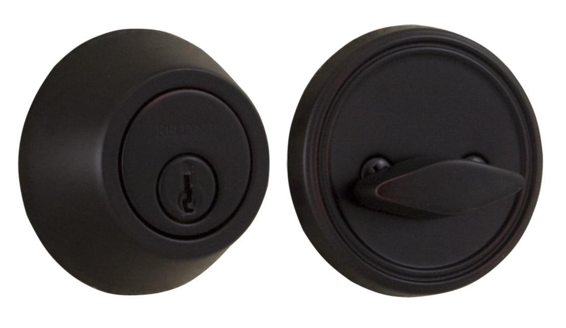 Weslock 00271-1-1FR22 Single Cylinder Deadbolt with Adjustable Latch and Deadbolt Strike Oil Rubbed Bronze Finish