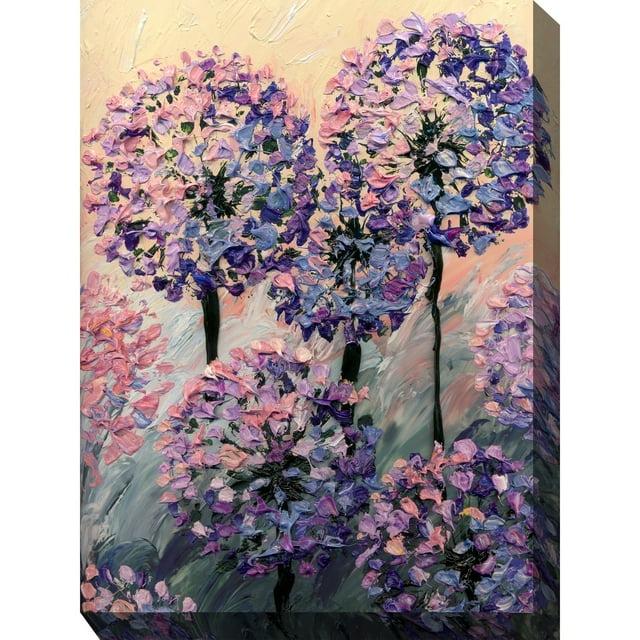 West of the Wind Artistic Allium Indoor/Outdoor Art 30"x40"