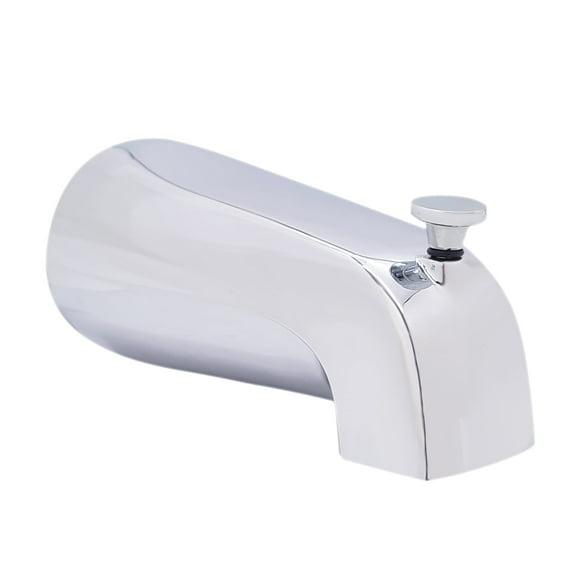 Westbrass 5-1/2" Reach Brass Wall Mount Tub Spout with Nose Diverter D311-26