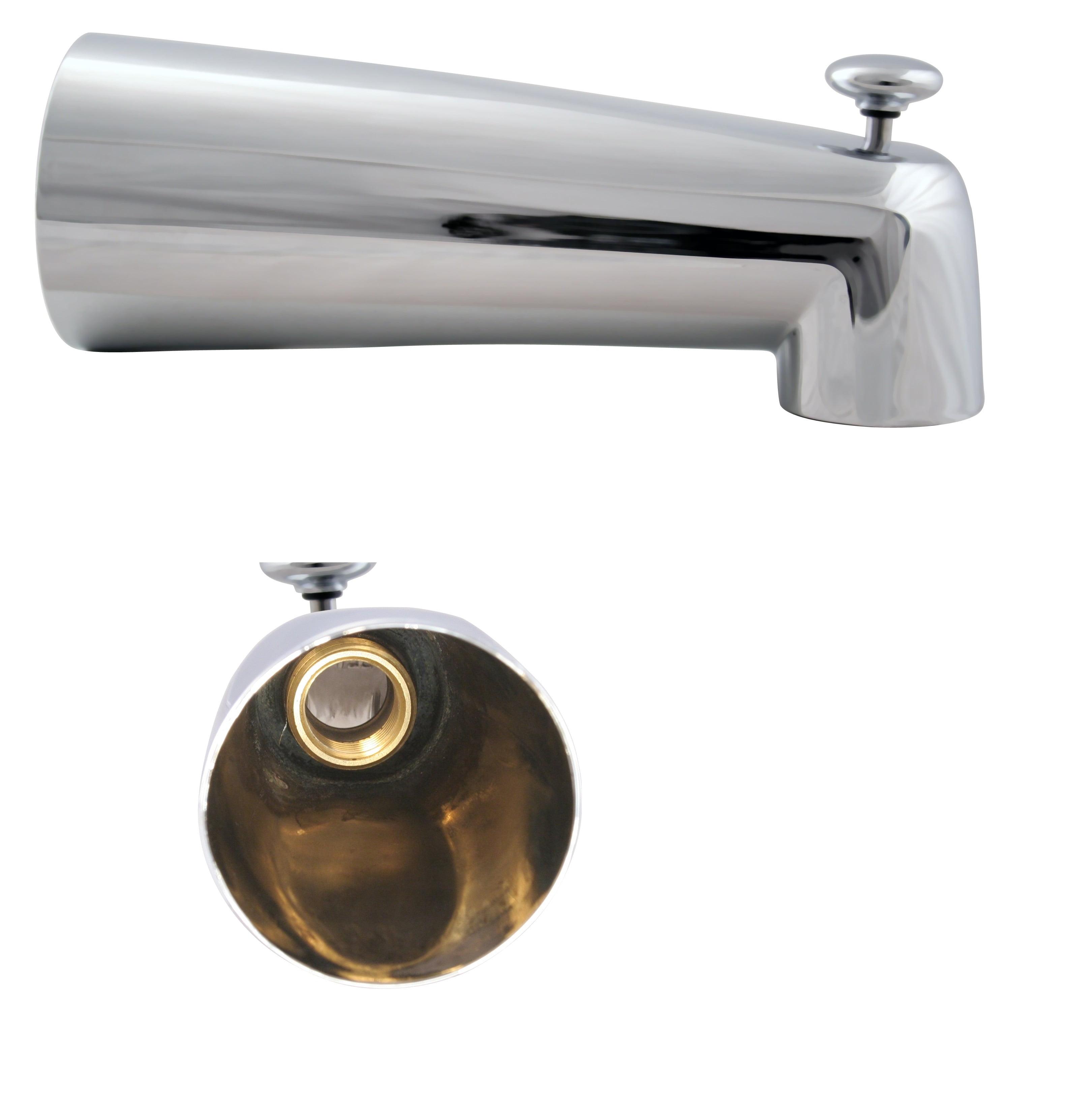 7" Reach Wall Mount Tub Spout with Diverter