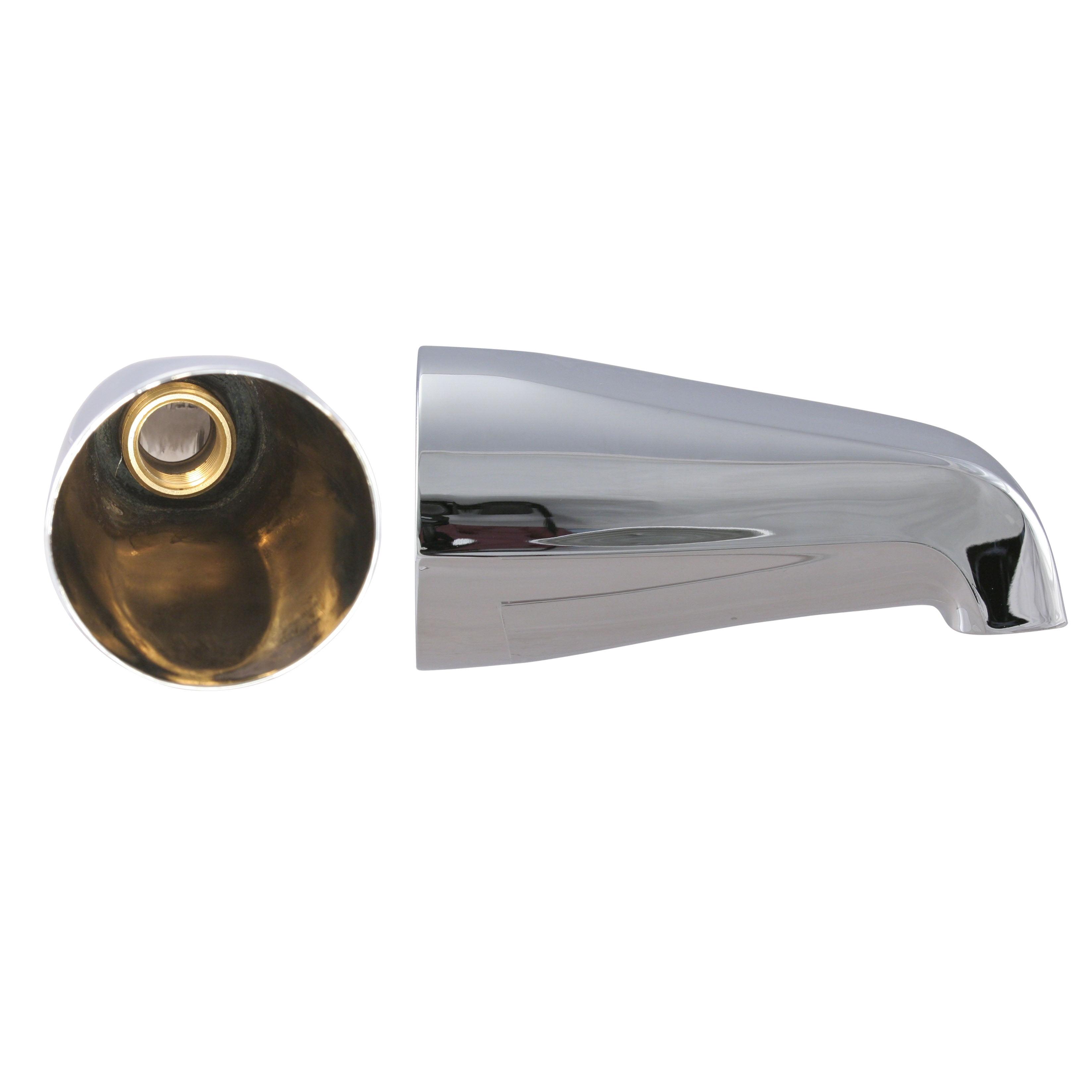 Chrome Wall Mount Tub Spout with Diverter