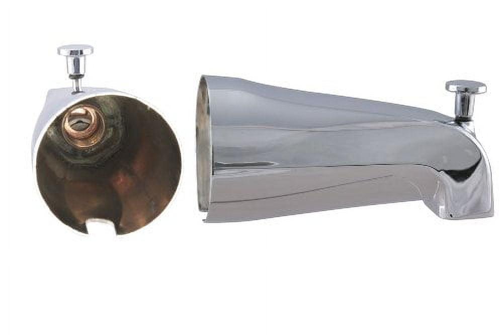 5-1/4" Reach Wall Mount Tub Spout with Front Diverter