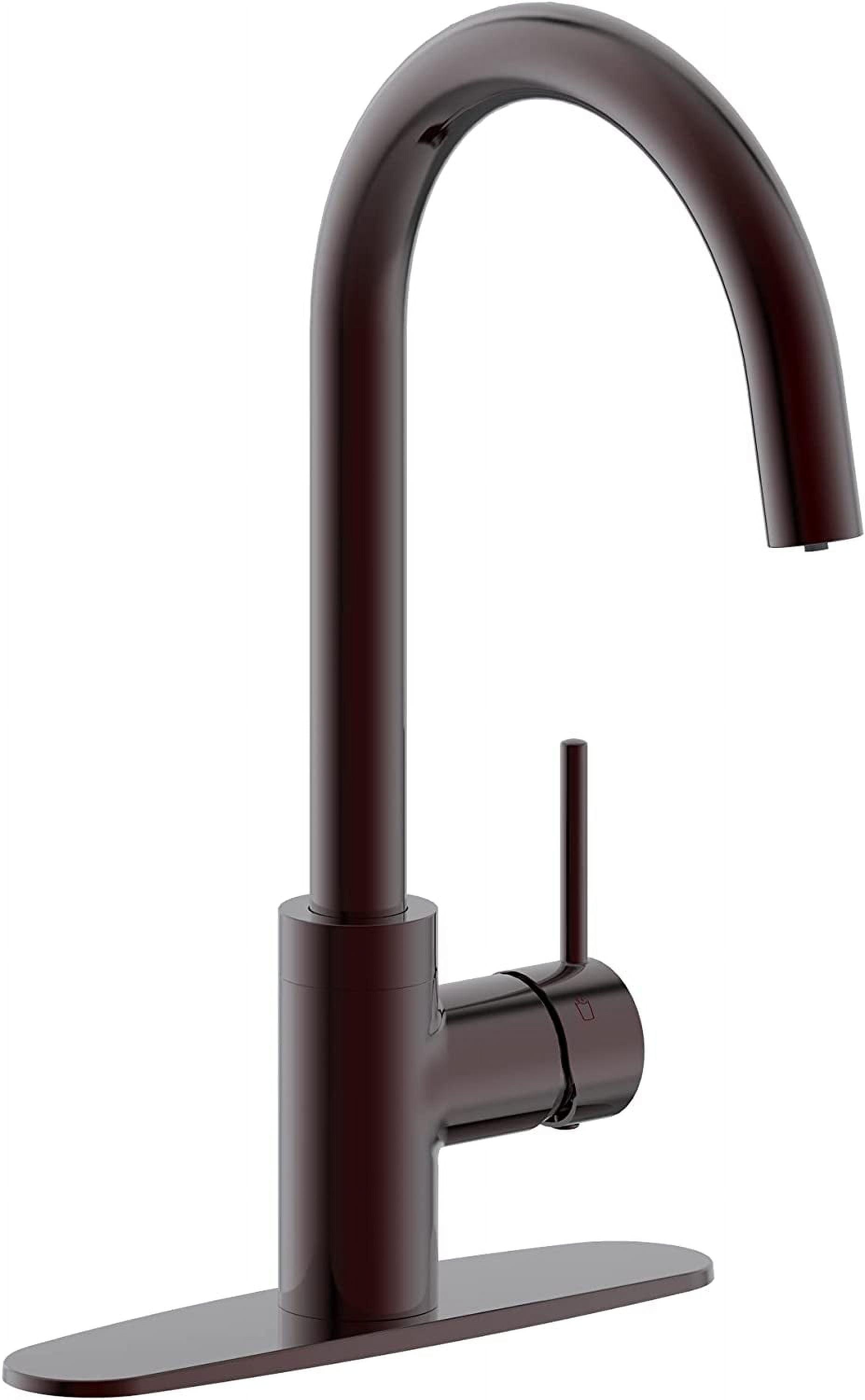 Oil Rubbed Bronze High Arc Single Handle Kitchen Faucet