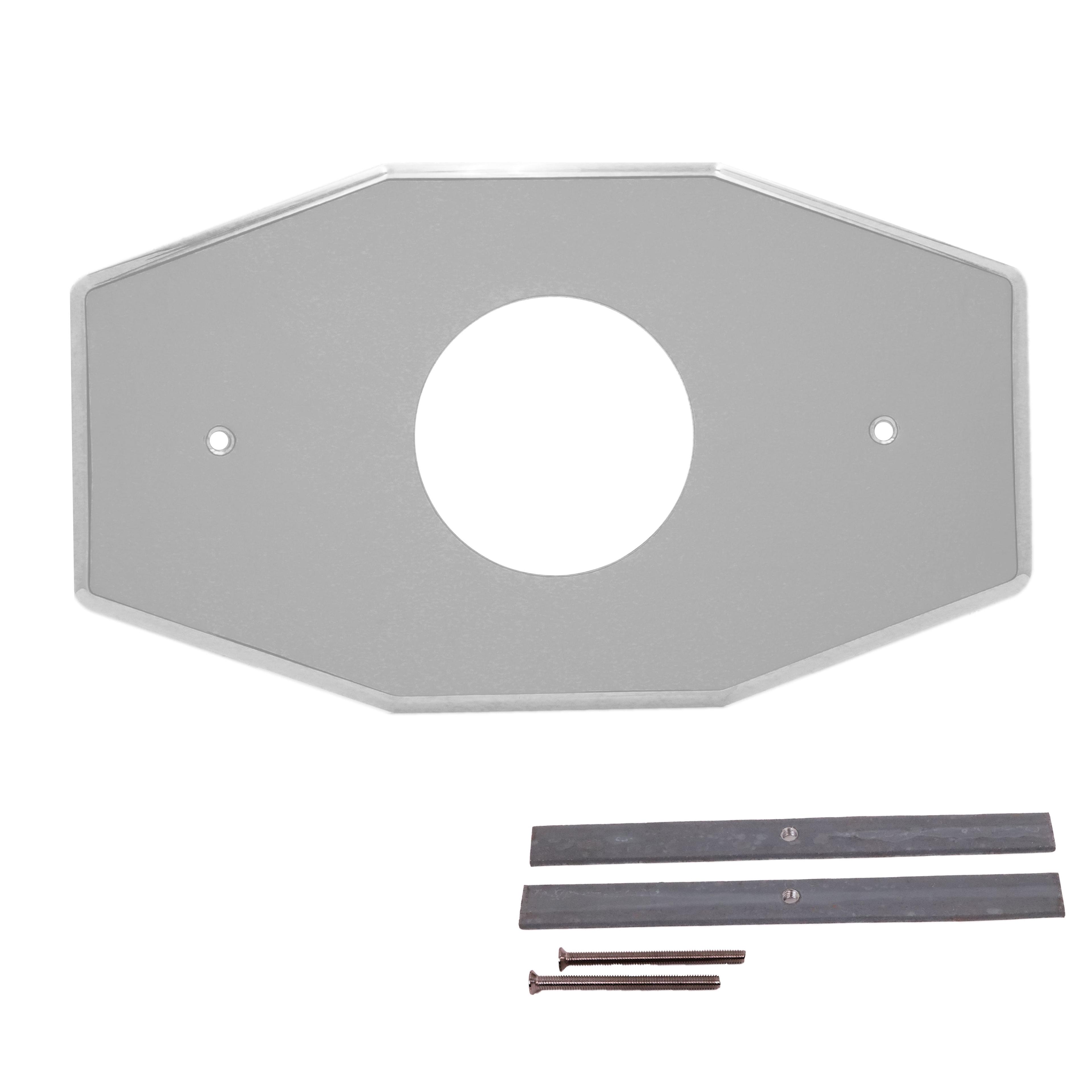 Westbrass D503-26 One-Hole Remodel Cover Plate for Mixet Bathtub and Shower Valves