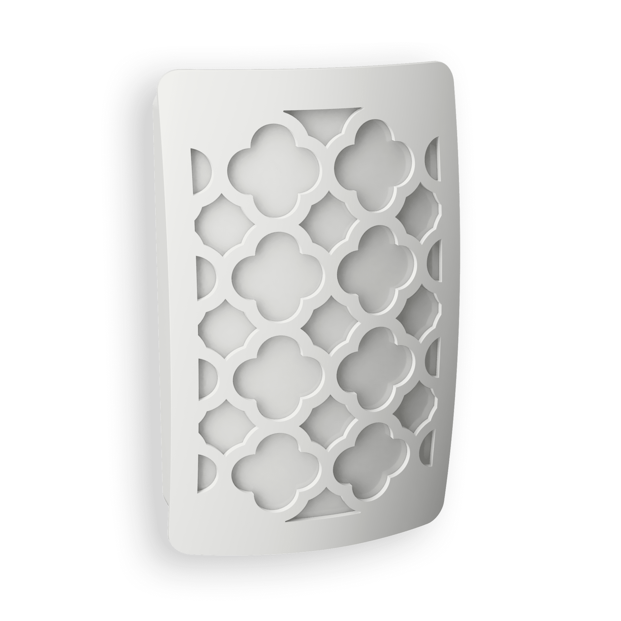 White Tangier Pattern Plug-In Night Light Cover